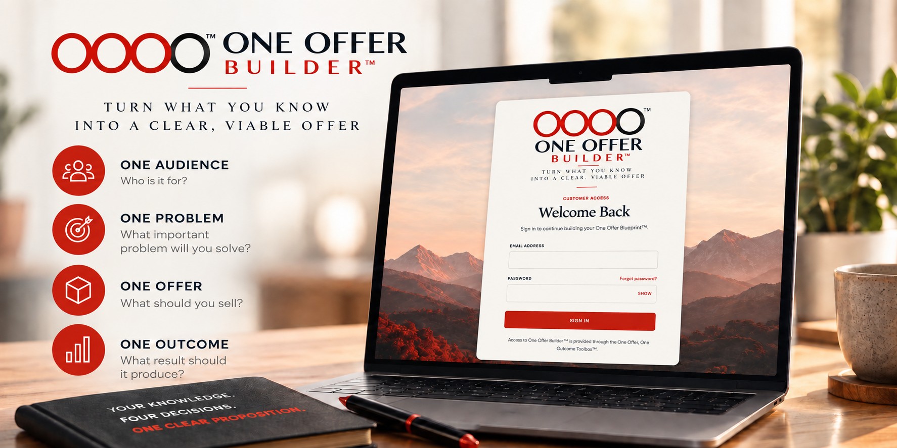 One Offer Builder Workspace Login